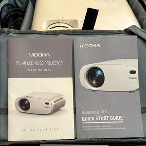 Vidoka BL-48 White LCD Video Projector - Portable Home Theater